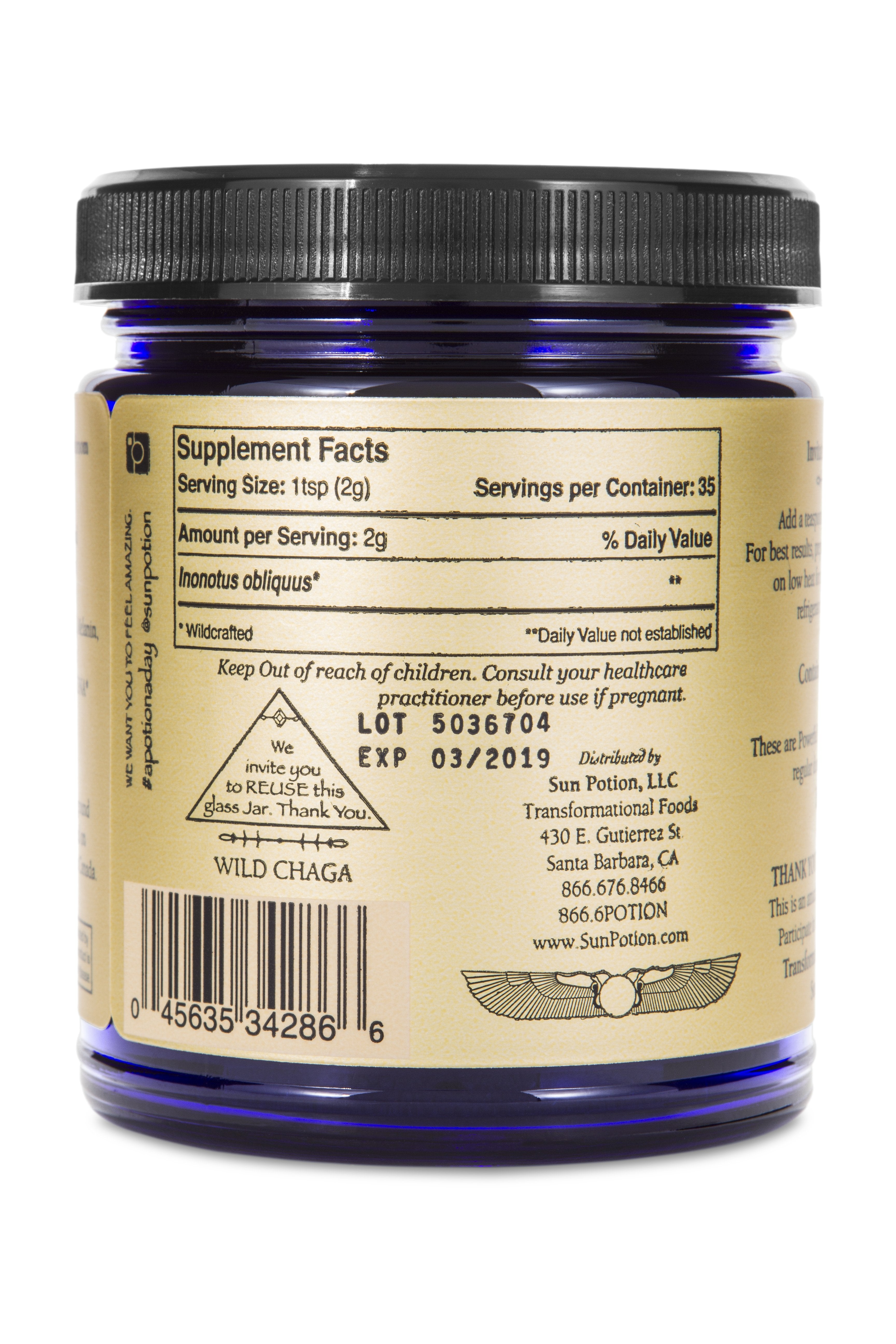 Chaga Mushroom Powder (Wildcrafted)