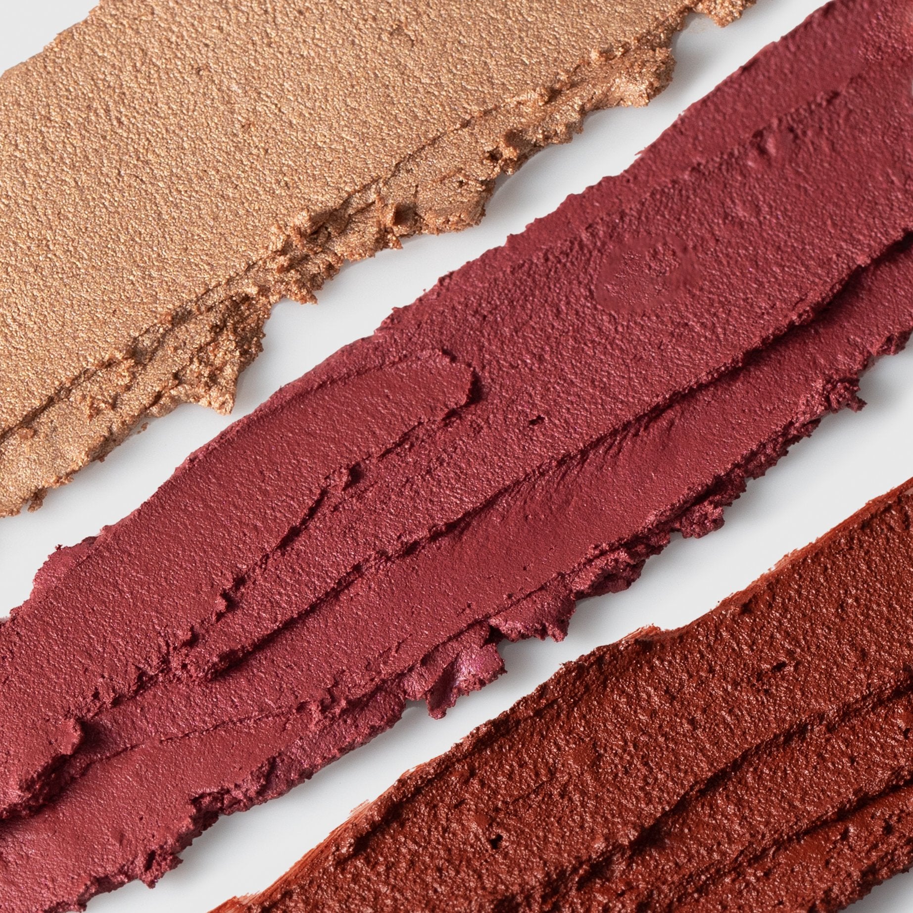 Of The Earth Balmies - Multi-Use Trio Caramel, Nude Plum And Cherry