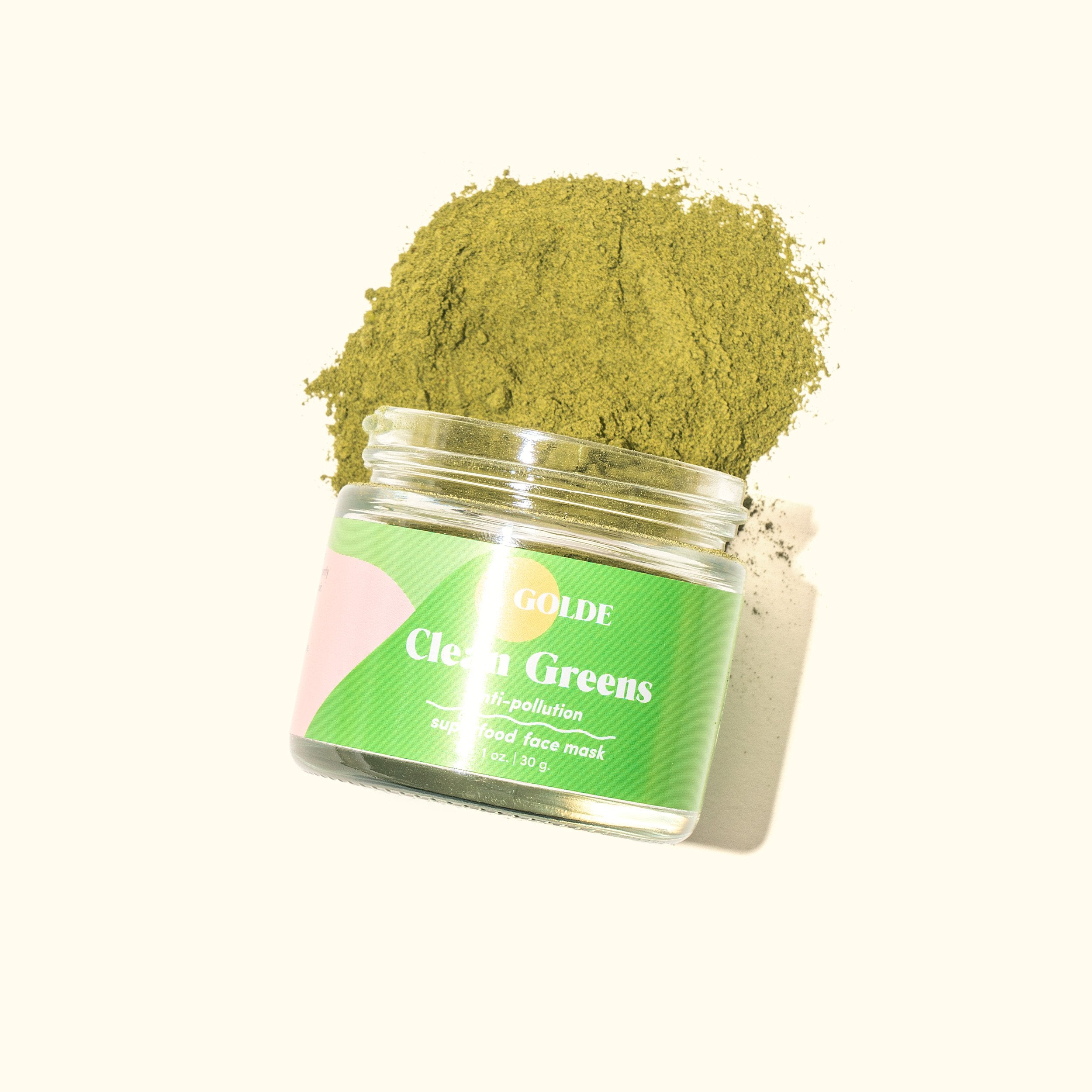 green face mask