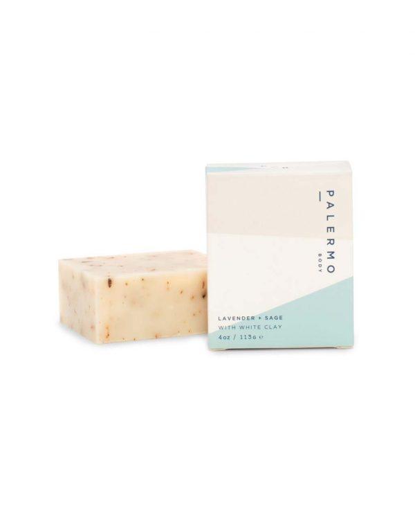 Lavender + Sage With White Clay Soap - For Sensitive And Dry Skin