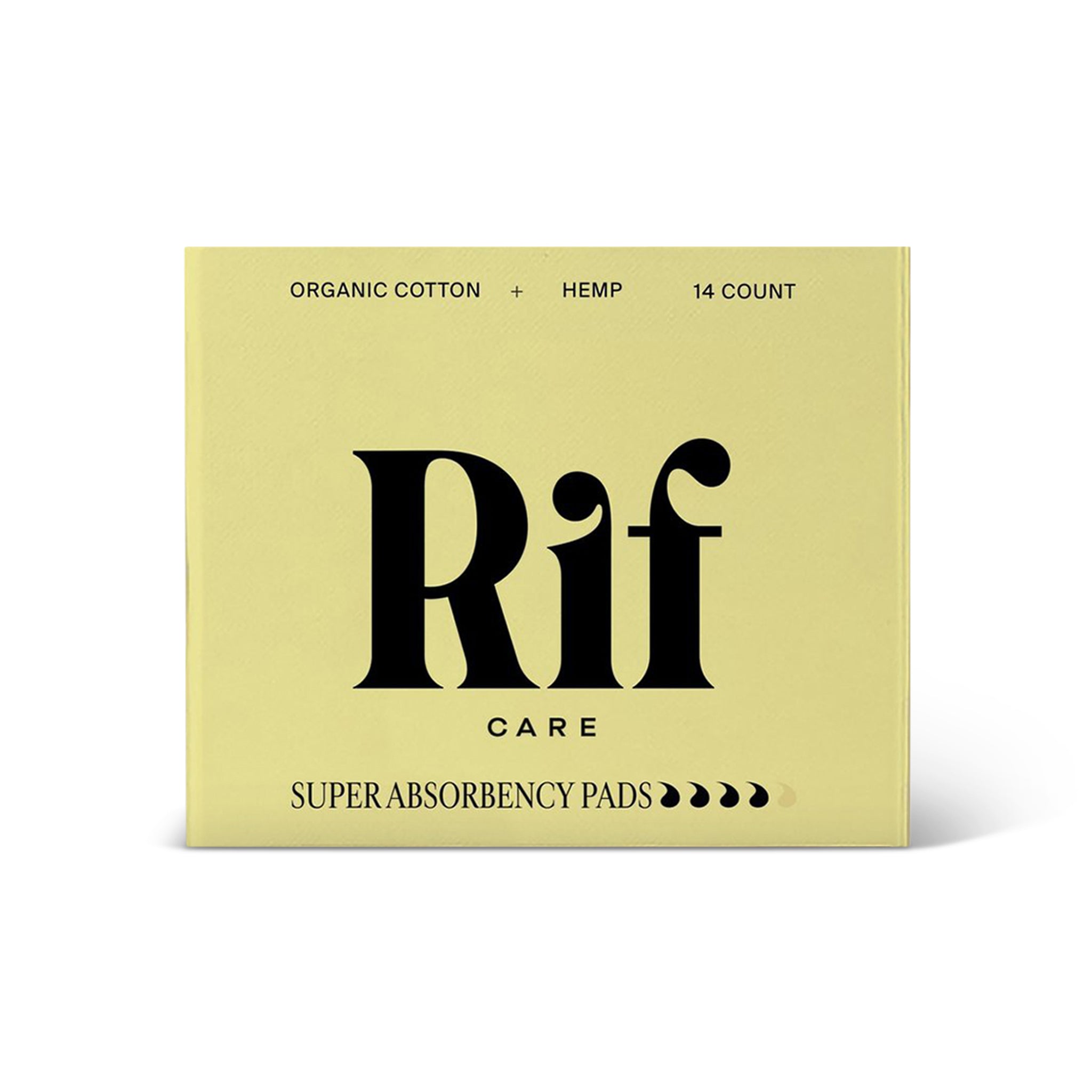 Rif Care, Organic Pads, Super Absorbency, With Wings